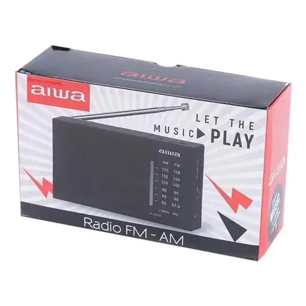 Radio Analógico Aiwa Am/fm De Bolsillo Negro