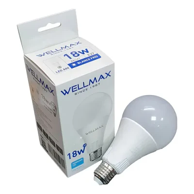 Ampolleta LED Wellmax Ballet A65 18W E27 luz fría