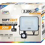Foco Proyector Led Softlight 20w 6500k 2.200 Lum Logic