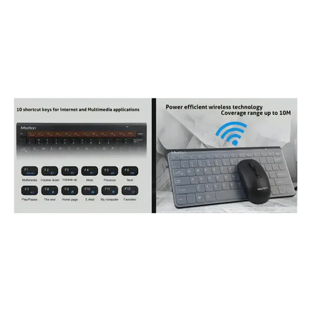 Kit teclado y mouse inalámbrico Meetion MINI4000
