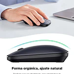 Ratón Inalámbrico Ugreen Slim, 2,4 G, 4000 Dpi, Negro