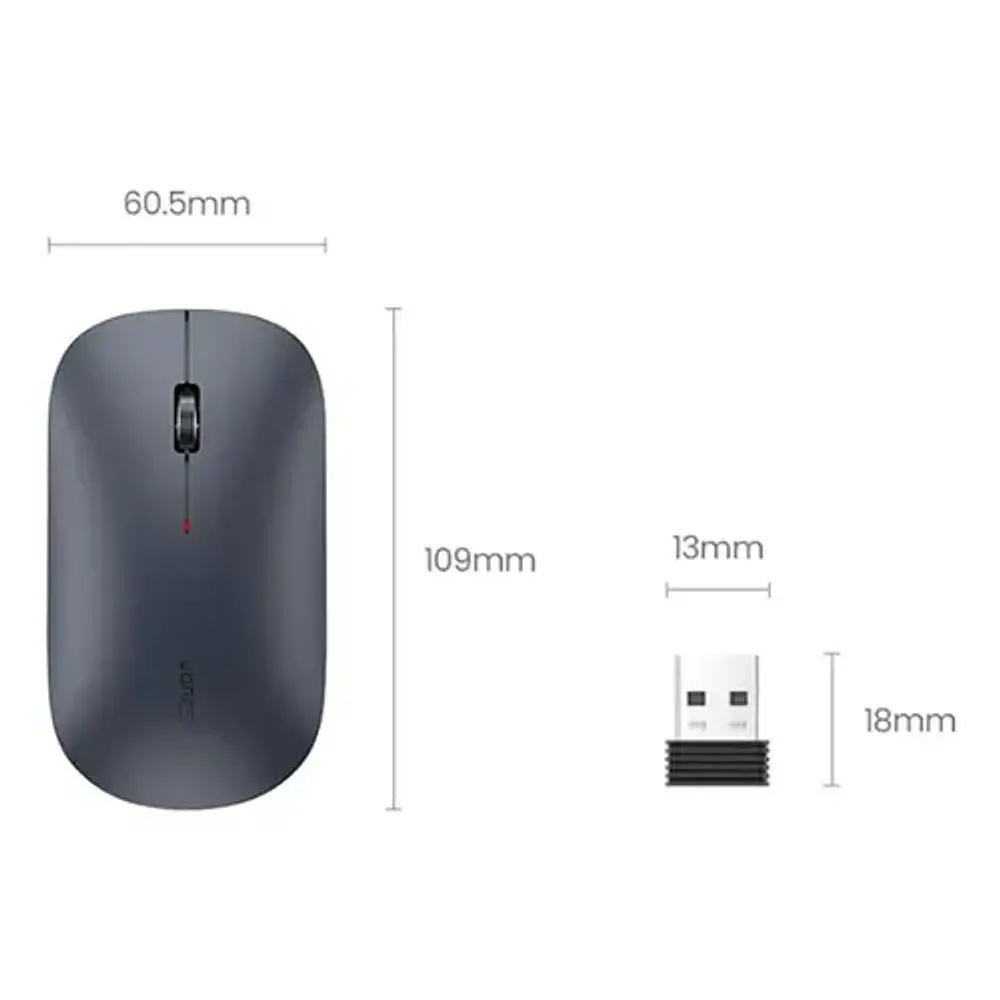Ratón Inalámbrico Ugreen Slim, 2,4 G, 4000 Dpi, Negro
