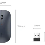 Ratón Inalámbrico Ugreen Slim, 2,4 G, 4000 Dpi, Negro
