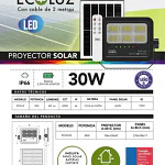 Proyector solar LED Logic Ecoluz 30W