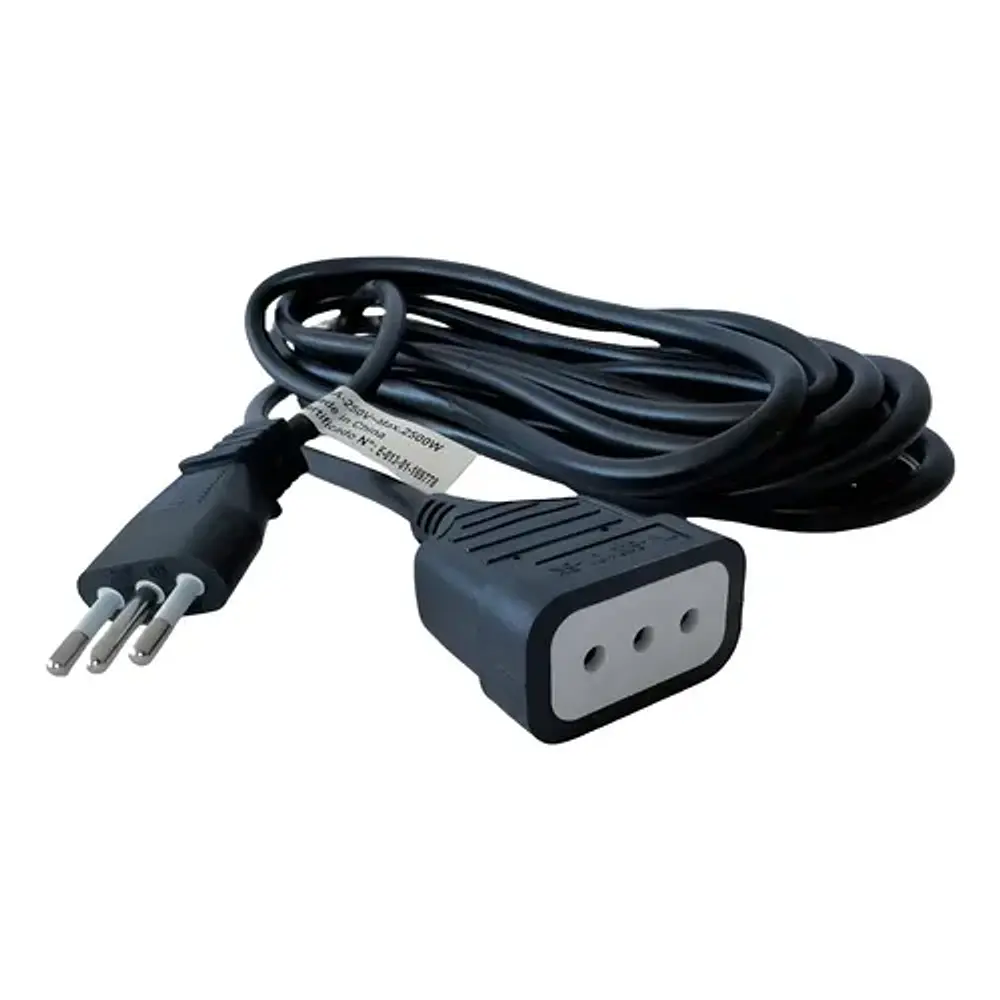 Alargador Extensor Tecmaster 5 Metros Negro Protección Sobrecarga 10a
