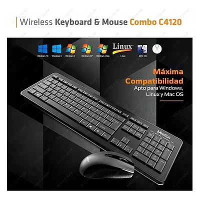 Combo teclado y mouse Meetion C4120