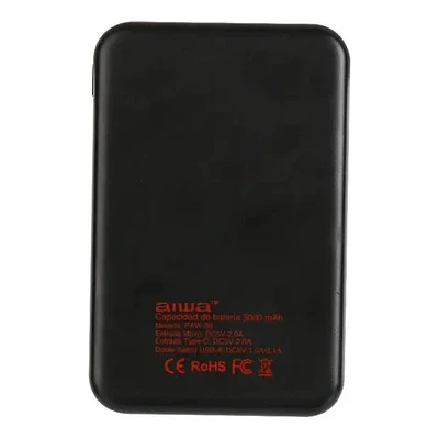 Power bank Aiwa PAW-68 5000 mAh negro