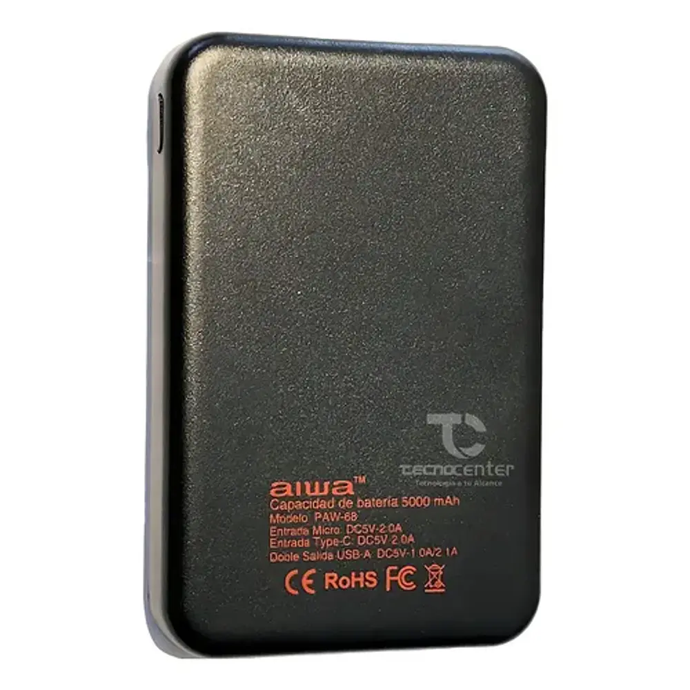 Power bank Aiwa PAW-68 5000 mAh negro