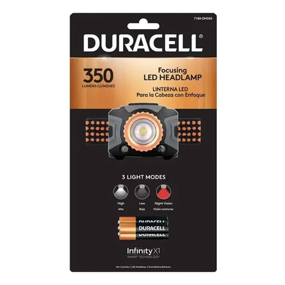 Linterna de cabeza LED Duracell 7180-DH350