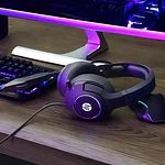 Auriculares gamer HP DHE-8003 negros