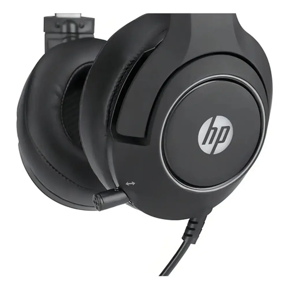 Auriculares gamer HP DHE-8003 negros