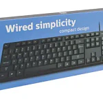 Combo teclado y mouse alámbrico Philips serie 200 negro