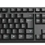 Combo teclado y mouse alámbrico Philips serie 200 negro