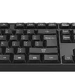 Combo teclado y mouse alámbrico Philips serie 200 negro