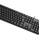 Combo teclado y mouse alámbrico Philips serie 200 negro