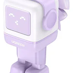 Cargador Robot GAN 65W 1 USB-A + 2 USB-C PURPURA CD361