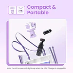Cargador Robot GAN 65W 1 USB-A + 2 USB-C PURPURA CD361