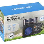 Radio Solar Bluetooth 8 Bandas Tecnolab Tl847bl Negro Con Detalles Azules