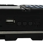 Radio Solar Bluetooth 8 Bandas Tecnolab Tl847bl Negro Con Detalles Azules