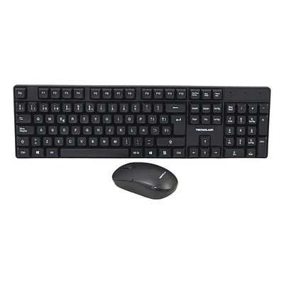 Kit teclado y mouse inalámbrico Tecnolab TL645 negro
