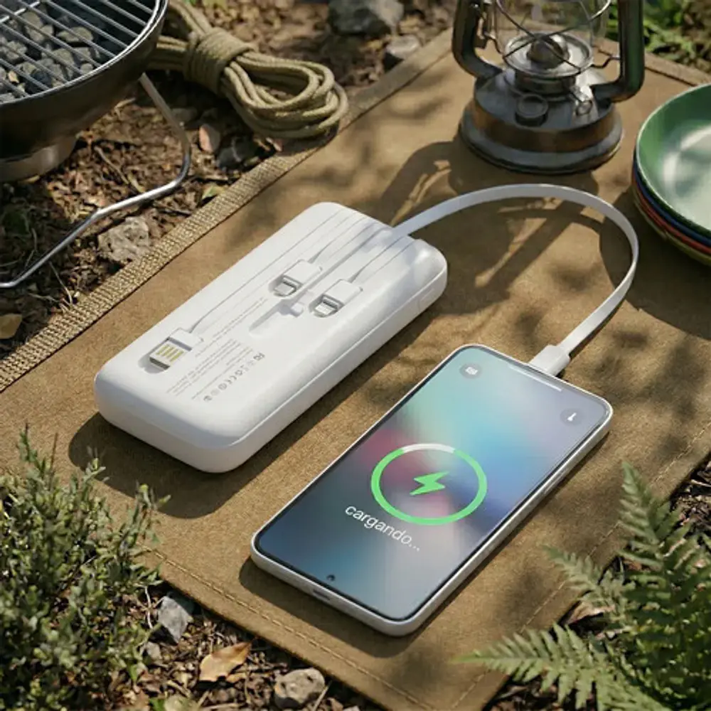 Powerbank Tecnolab 15000mah 22,5w Incluye 4 Cables,
