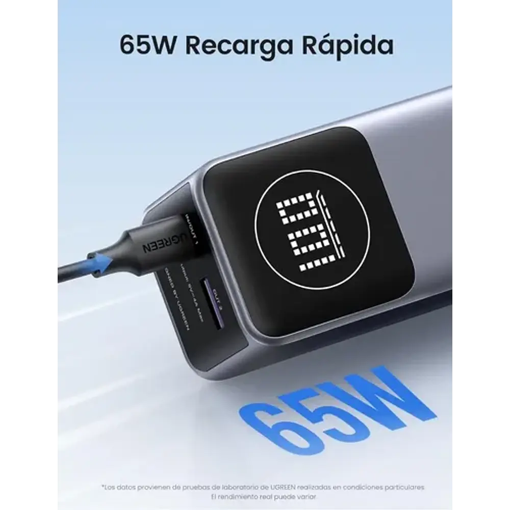 Power bank Ugreen 12000 mAh 100W gris