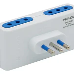 Enchufe Cuádruple 2p + T 10a 250v, Blanco, Philco Color Blanco