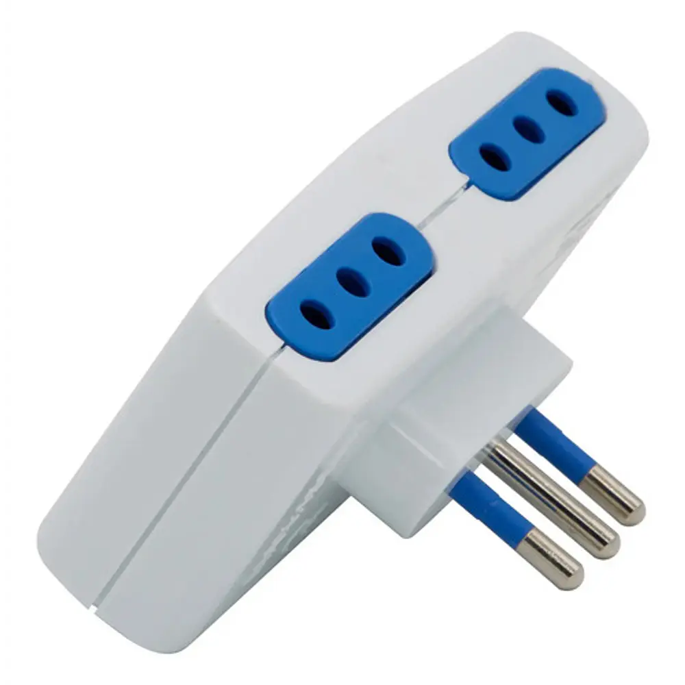 Enchufe Cuádruple 2p + T 10a 250v, Blanco, Philco Color Blanco