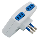 Enchufe Cuádruple 2p + T 10a 250v, Blanco, Philco Color Blanco