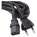 Cable de poder  1,5 metros negro