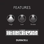 Linterna LED Duracell DF1000 foco ajustable 1000 lúmenes