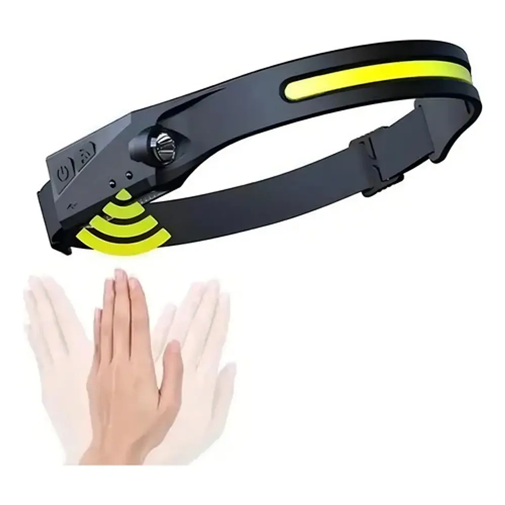 Linterna de cabeza LED recargable YT200 con sensor