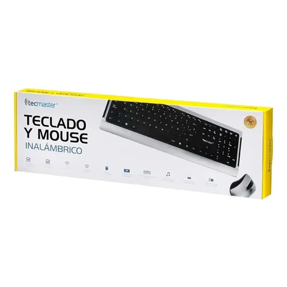 Kit teclado y mouse inalámbrico Tecmaster TM-CMT-LD100