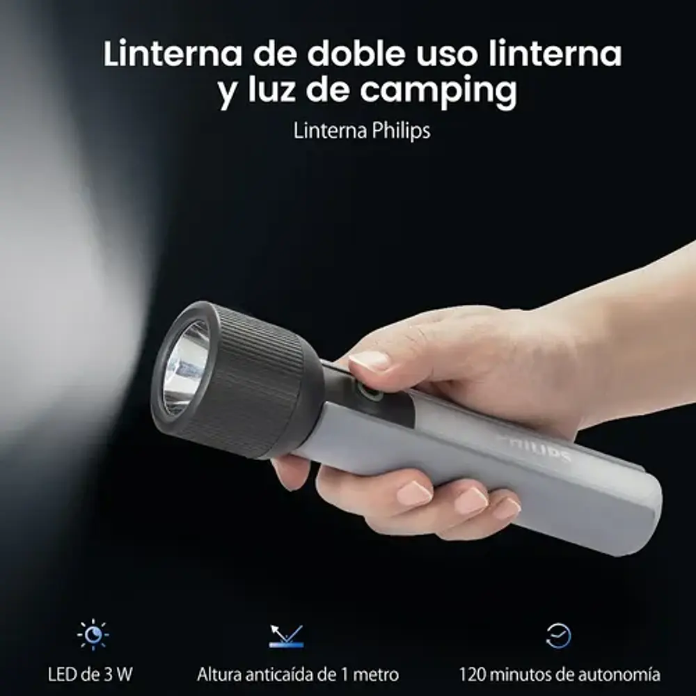 Linterna LED recargable Philips SFL1183