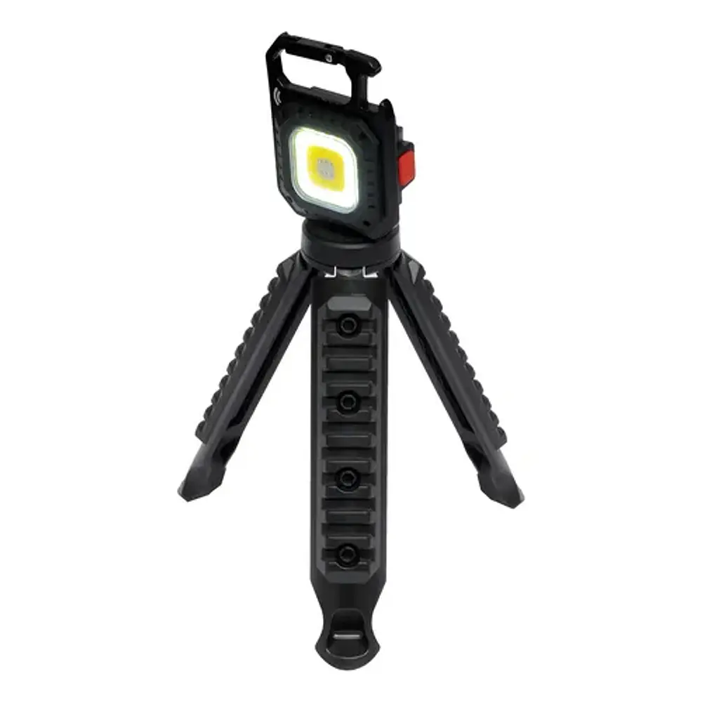 Mini foco LED recargable Tecmaster con trípode