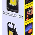 Mini foco LED recargable Tecmaster con trípode