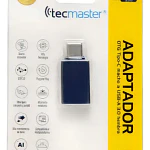 Adaptador OTG Tecmaster TM-100-532-GF tipo C macho a USB 3.0 hembra
