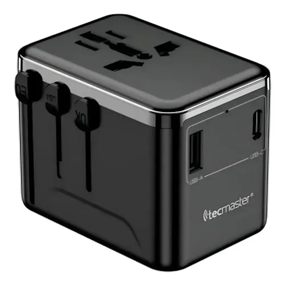 Adaptador Enchufe Universal Viaje+puerto Usb Certificado
