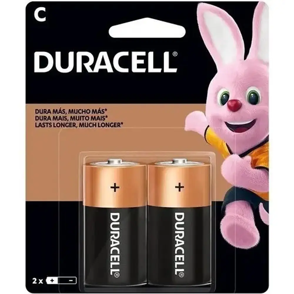 Pila Duracell C2 Cilíndrica Para Dispositivos