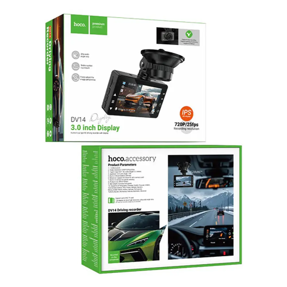Cámara Para Auto Hoco Hc-dv14 Full Hd Con Visión Nocturna