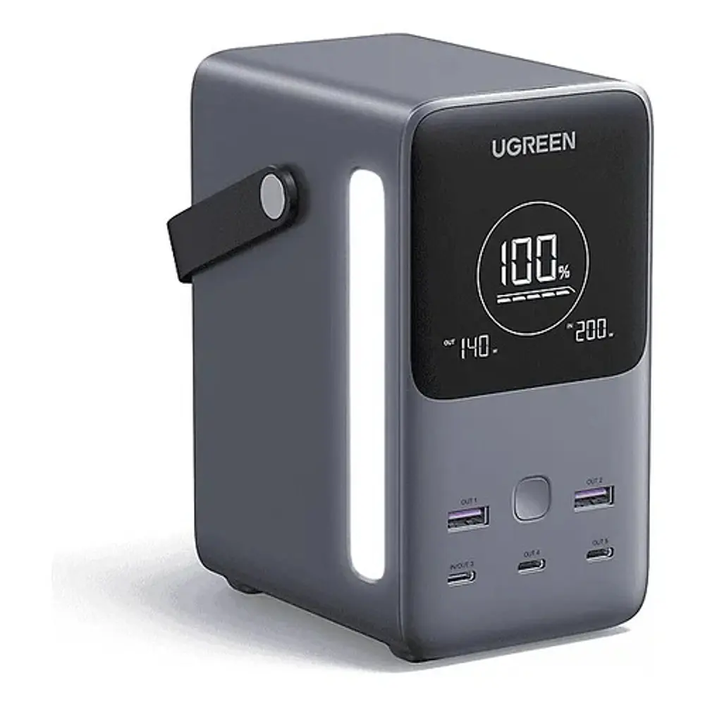 Power Bank Ugreen 48000mah 300w 5 Puertos Carga Rápida Gris