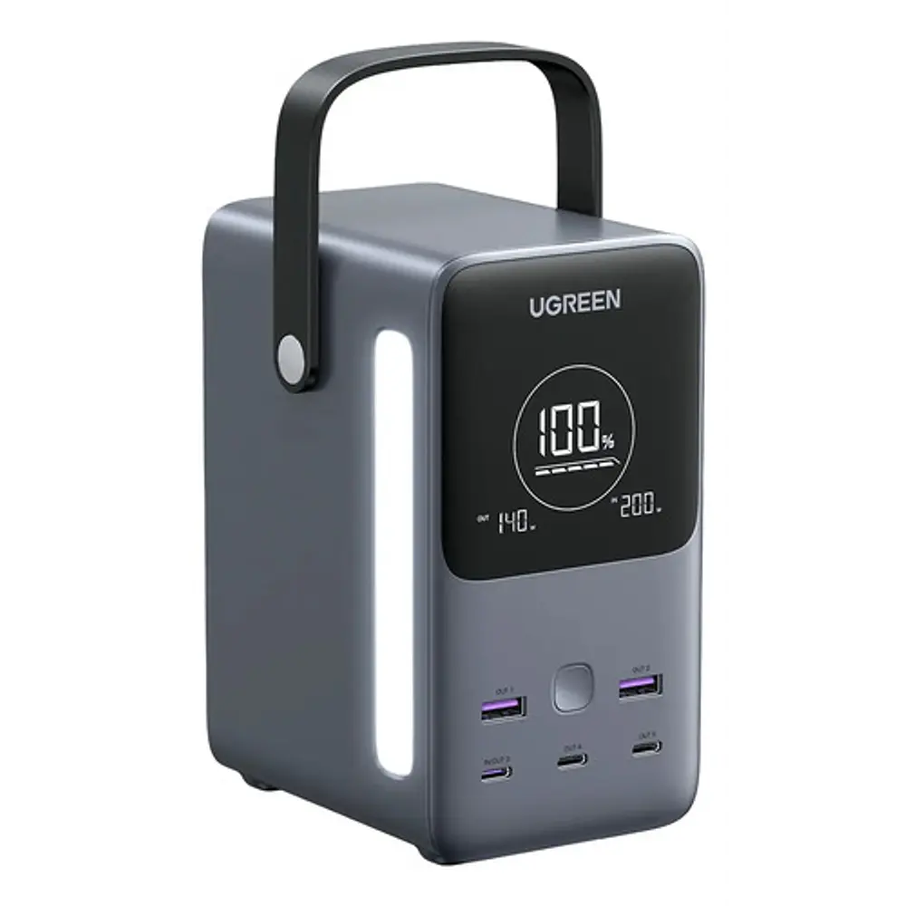 Power Bank Ugreen 48000mah 300w 5 Puertos Carga Rápida Gris