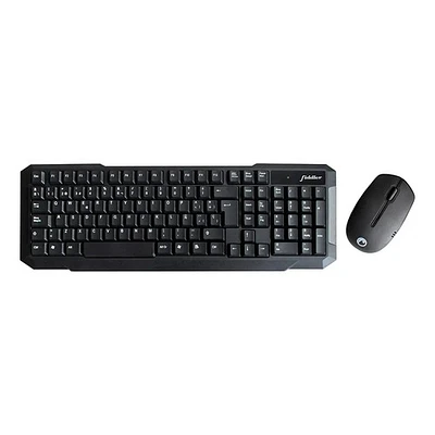 Kit Teclado + Mouse Inalámbrico Fiddler Color Negro