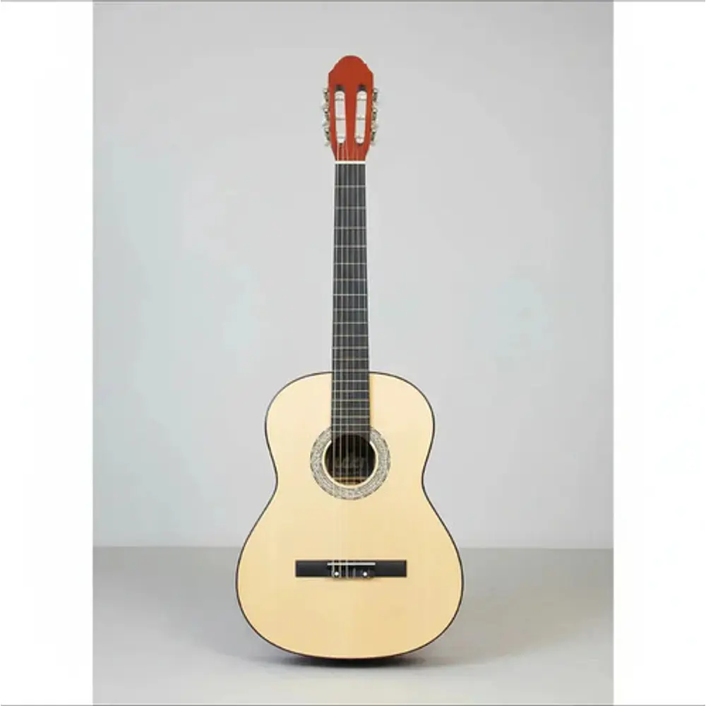 Guitarra Acústica Clásica Fiddler De 39'' Para Diestros Color Marrón