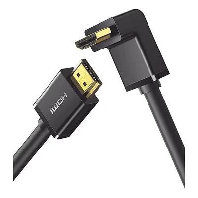 Cable Hdmi 1.4 M/m Curvo 90 Grados 4k@30hz 2 Metros Ugreen Hd103