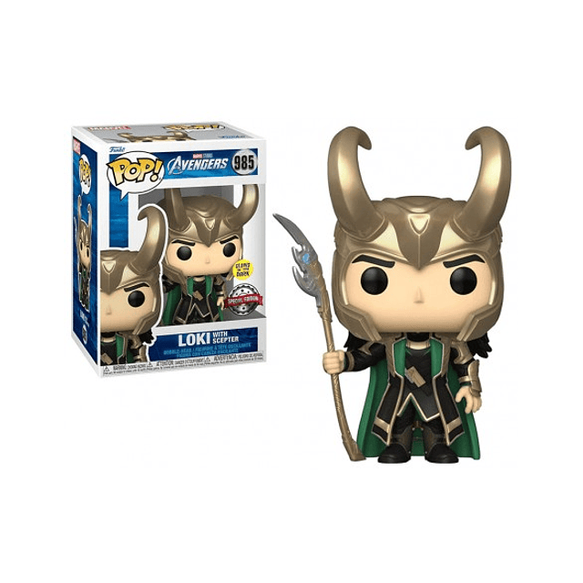 Funko Pop! Marvel Loki With Scepter Special Edition Glow ...
