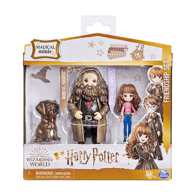 Figuras Harry Potter! Hermione - hagrid Friendship Set Magical