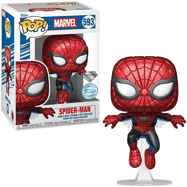 Funko Pop! Spider - Man (593)(Special Edition)(Diamond)