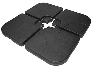 Set de 4 bases rellenables