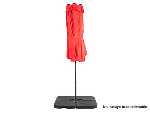 Quitasol ovalado doble